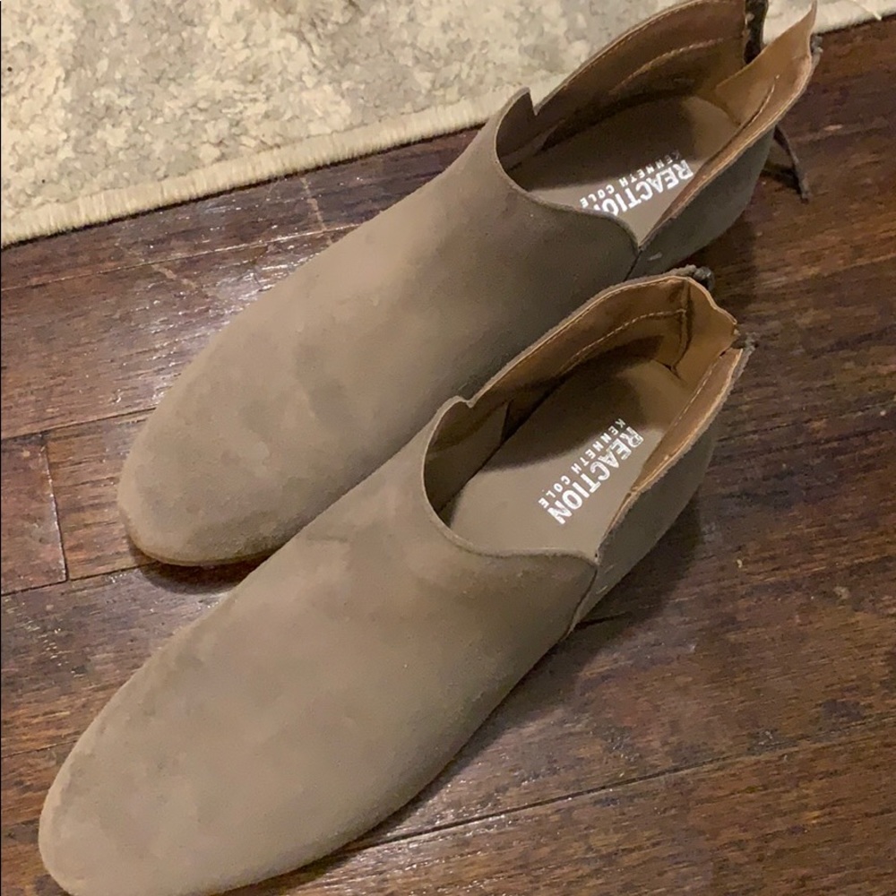 Grey ankle boots